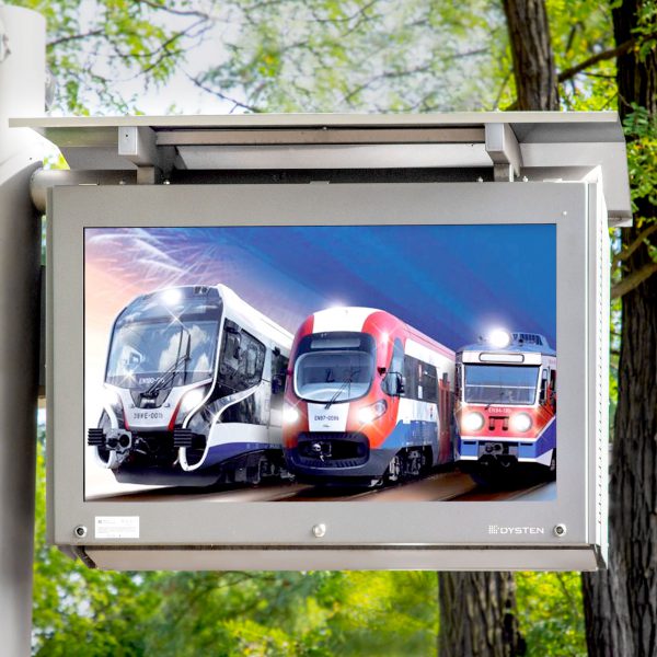 real-time LCD TFT Passenger Information Display Board. Full-colour screen, 24/7 operation, easy to integrate