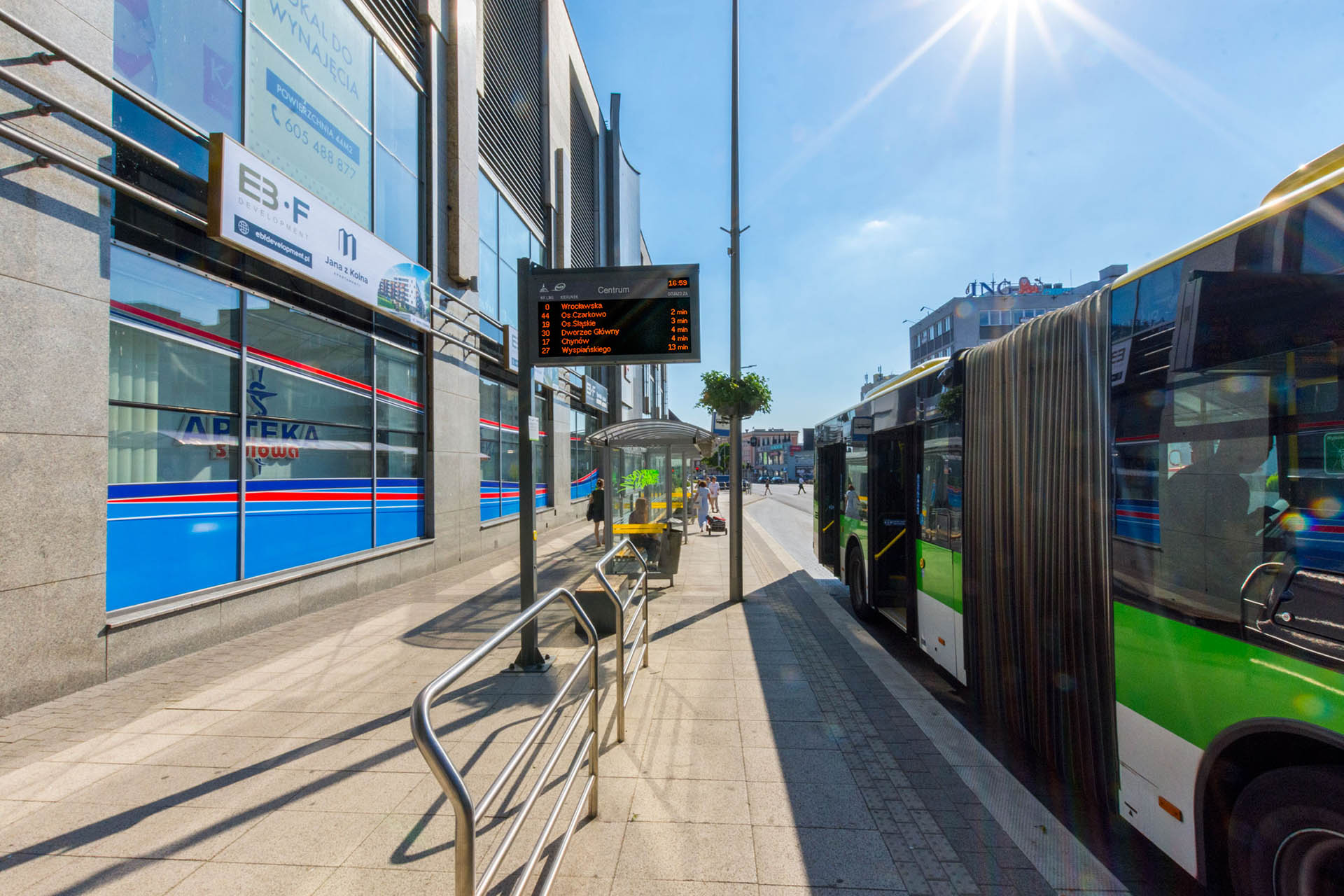 Tablice wyświetlacze dynamicznej informacji pasażerskiej LED RGB, LED RGB Passenger Information Displays, the city of Zielona Gora
