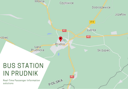 RTPI solutions for a bus station in Prudnik