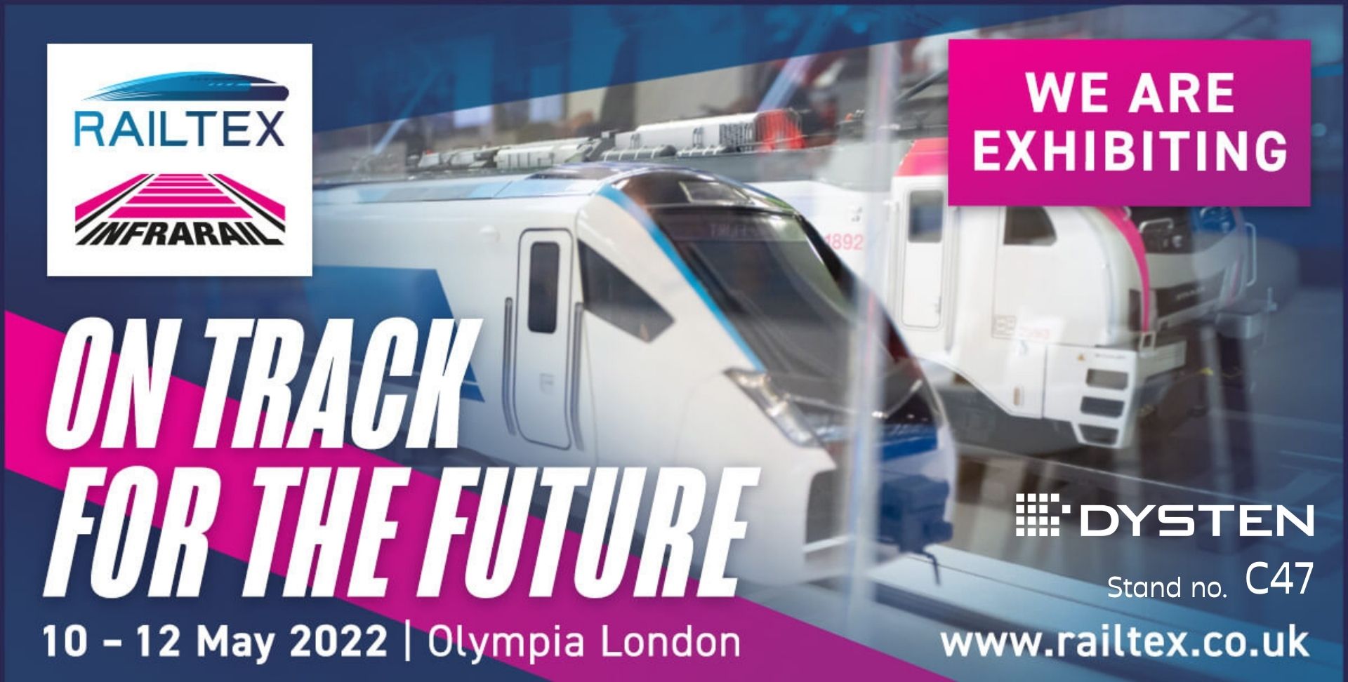 Visit DYSTEN at Railtex Infrarail in Londondysten