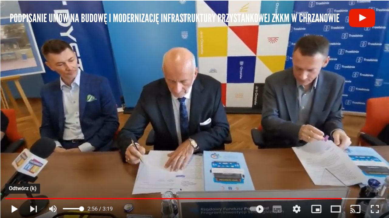 Budowa i modernizacja infrastruktury przystankowej ZKKM w Chrzanowie