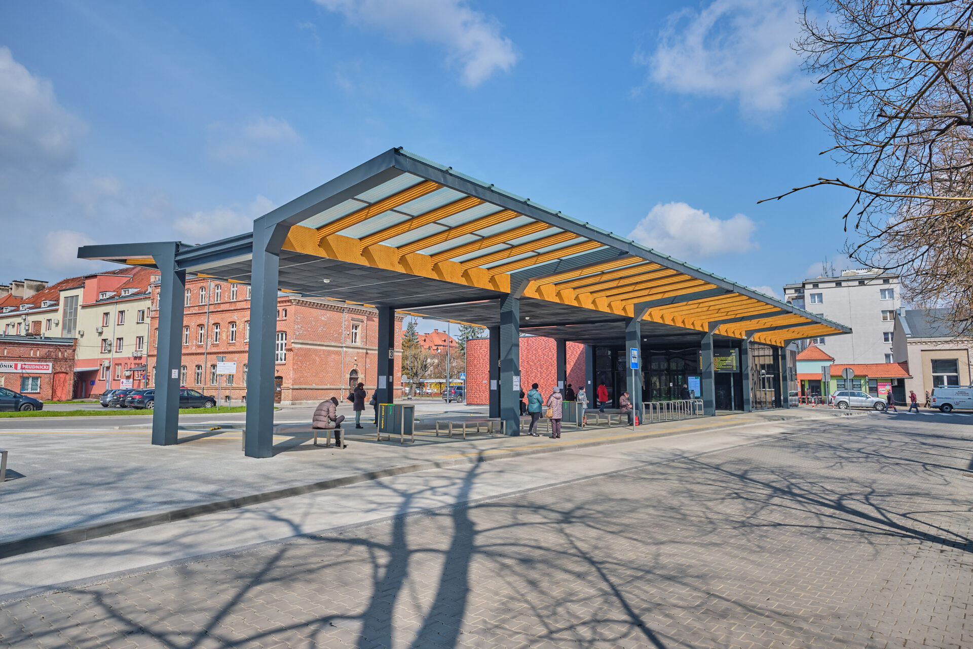 Construction of the bus station in Prudnik