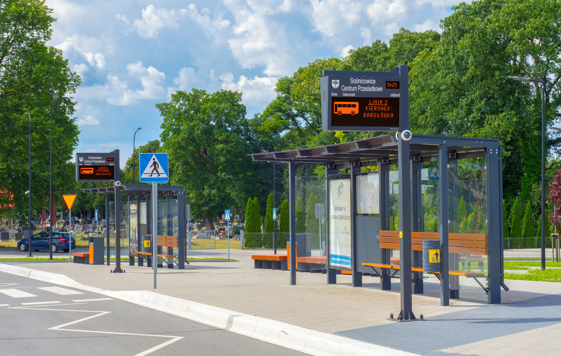 Dynamic Passenger Information Boards in Sosnicowice