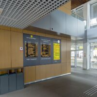 Transfer Center and big customer information display