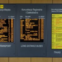Passenger Information Display System in transfer center