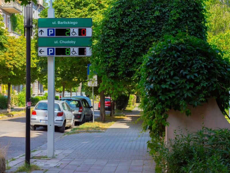 Śląskie miasta przyjazne kierowcom - wyświetlacze parkingowe w Gliwicach
