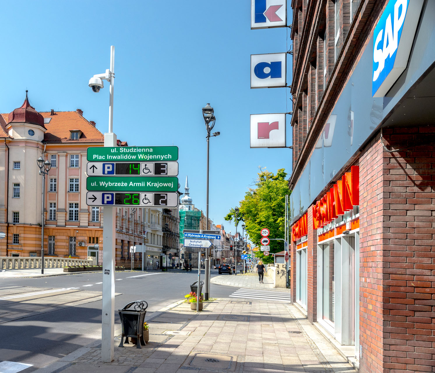 Wyświetlacze parkingowe w Gliwicach - miasta przyjazne kierowcom