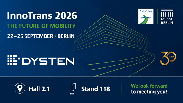 DYSTEN at Innotrans 2026 in Berlin 22 - 25.09.2026